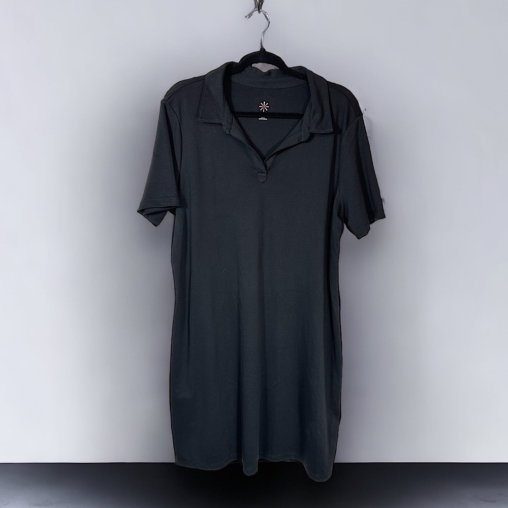 Issaac Mizrahi Live essentials women's XL black dress all cotton w/stretch new